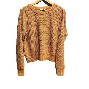 Pact Brown Long Sleeve 100% Organic Cotton Knit Women's Sweater Size‎ Small
